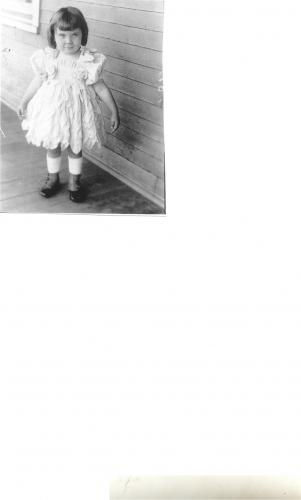 Susie as a small child